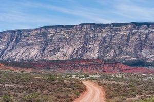 The Scenic Beauty of Colorado. Remote dirt road along the Yampa River on the east side of the Monument. photo