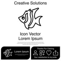 Fish Icon Vector EPS 10