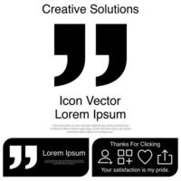 Quotation Icon Vector EPS 10