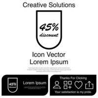 descuento icono vector eps 10