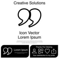 Quotation Icon Vector EPS 10