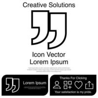 icono de cotización eps vectoriales 10 vector