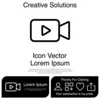 Video Camera icon Vector EPS 10