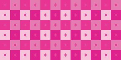 Seamless pattern template fabric textile plaid seamless pattern abstract backgrounds pink stars texture wallpaper vector illustration 09212021