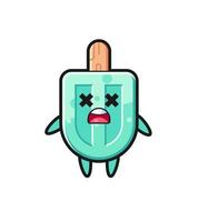 the dead popsicles mascot character vector