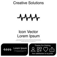 Pulse Heartbeat Icon Vector EPS 10