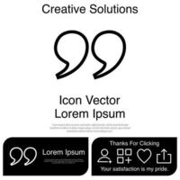 Quotation Icon Vector EPS 10