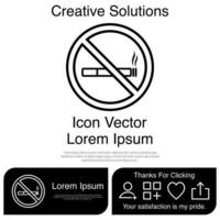 Smoking Icon Vector EPS 10