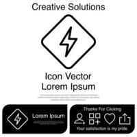 Lightning Light Mark icon Vector EPS 10