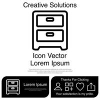 File Cabinet Icon Vector EPS 10