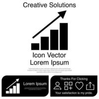 Graph Chart Icon Vector EPS 10