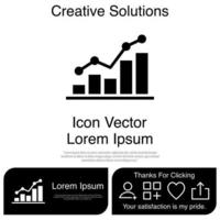 Graph Chart Icon Vector EPS 10