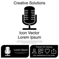 Microphone Icon Vector EPS 10