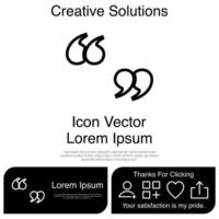 Quotation Icon Vector EPS 10