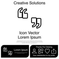 Quotation Icon Vector EPS 10