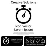 Stopwatch Icon Vector EPS 10