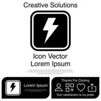 Lightning Light Mark icon Vector EPS 10