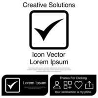 Tick icon Vector EPS 10