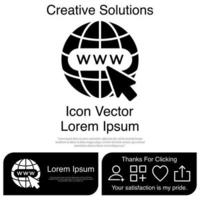 sitio web icono vector eps 10