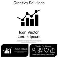 Graph Chart Icon Vector EPS 10