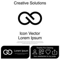 Infinity Icon Vector EPS 10