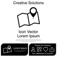 Map Icon Vector EPS 10