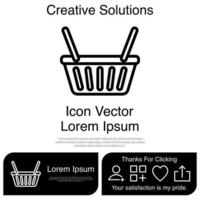 Market Basket Icon Vector EPS 10