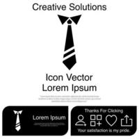 corbata, icono, vector, eps, 10 vector