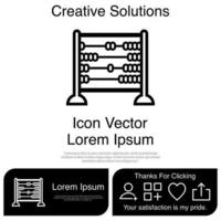 Abacus Icon Vector EPS 10