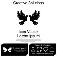 Dove Icon Vector EPS 10