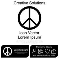 Peace Icon Vector EPS 10