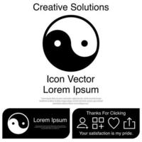 Yin and Yang icon Vector EPS 10