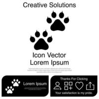 Animal Paw Icon Vector EPS 10