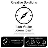 Compass Icon Vector EPS 10
