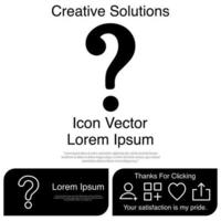 Question Mark Icon Vector EPS 10