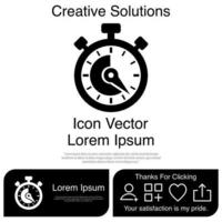 Stopwatch Icon Vector EPS 10