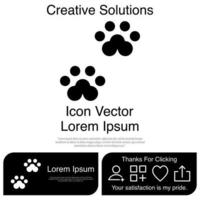 Animal Paw Icon Vector EPS 10