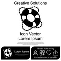 Lifebuoy Icon Vector EPS 10