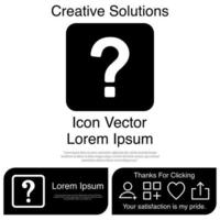 Question Mark Icon Vector EPS 10