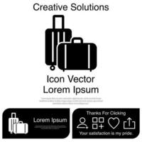 Travel Bag icon Vector EPS 10