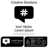 hashtag icono vector eps 10