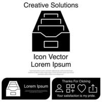 File Cabinet Icon Vector EPS 10