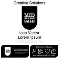 Mid Season Icon Vector EPS 10