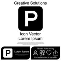 Parking Icon Vector EPS 10