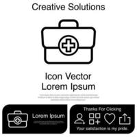 Medical Bag Icon Vector EPS 10