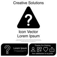 Question Mark Icon Vector EPS 10