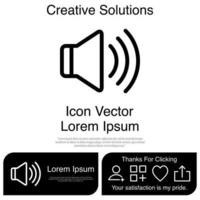 Sound Icon Vector EPS 10