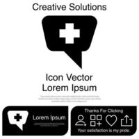 hablar de medicina icono vector eps 10