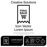 icono de venta final eps vectoriales 10 vector