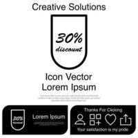 descuento icono vector eps 10